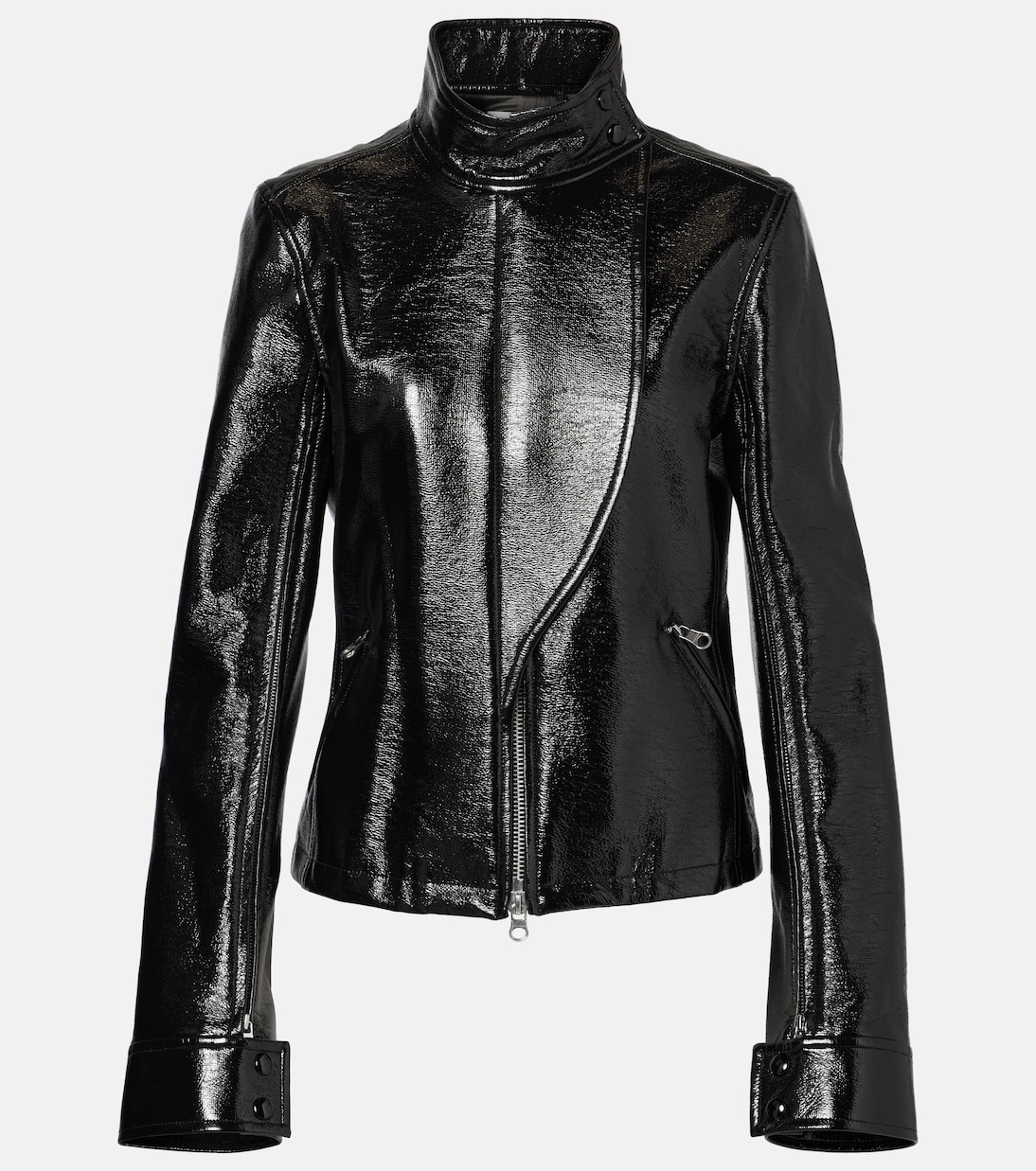Coated canvas biker jacket | Courrèges