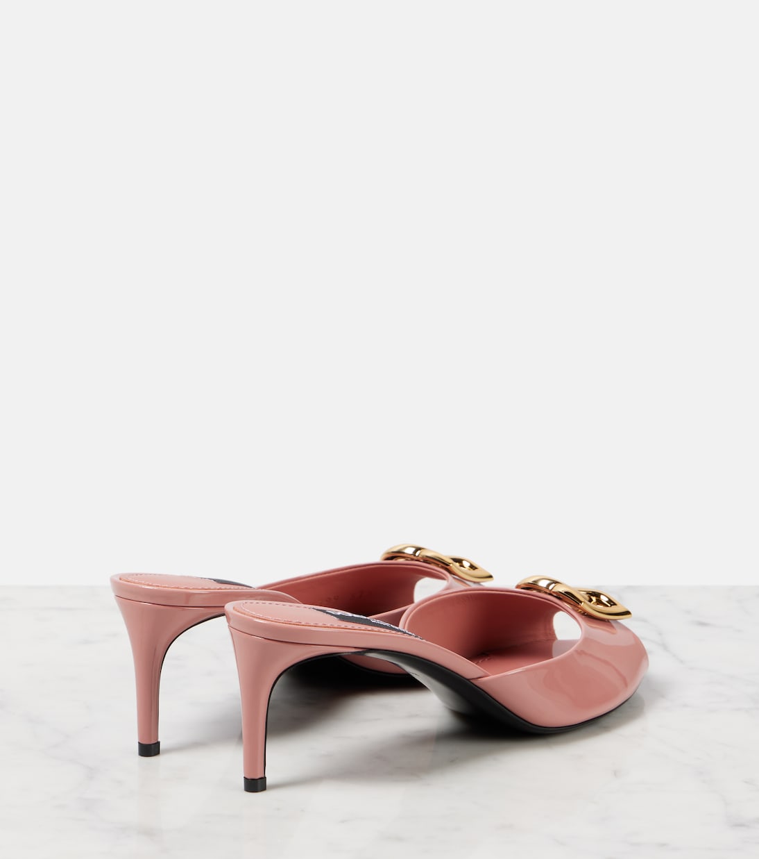 Pantoletten Keira DG 60 aus Lackleder | Dolce&Gabbana