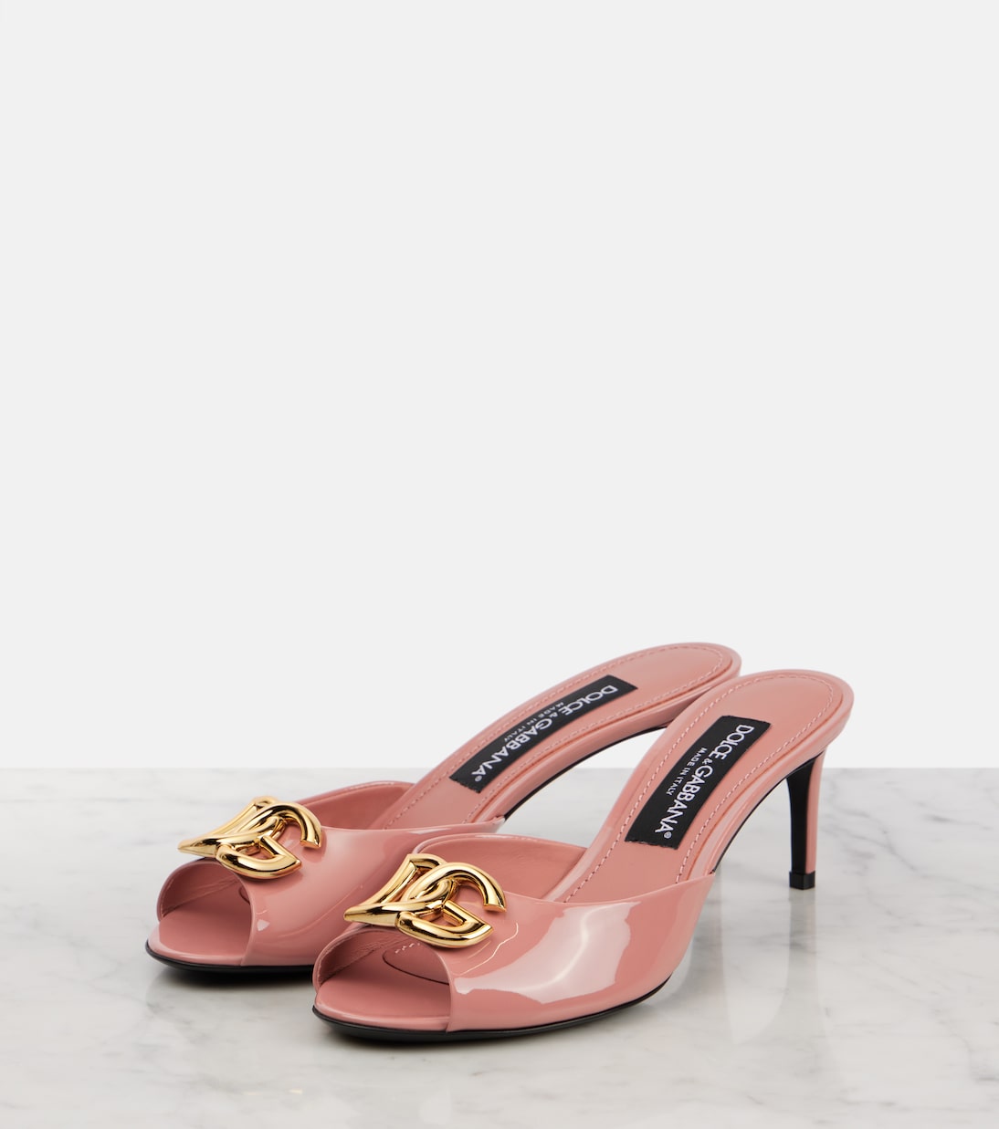 Pantoletten Keira DG 60 aus Lackleder | Dolce&Gabbana