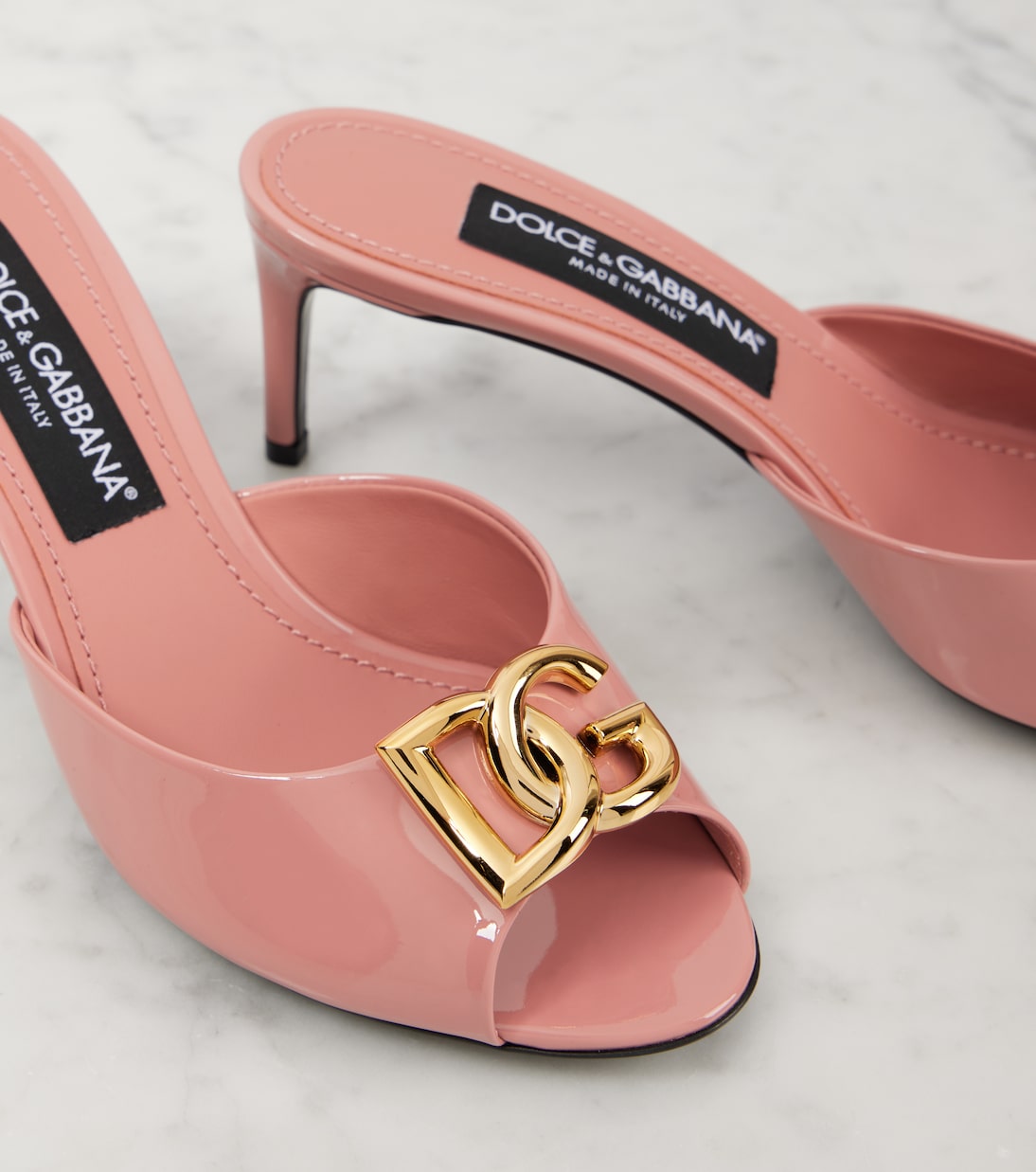 Pantoletten Keira DG 60 aus Lackleder | Dolce&Gabbana