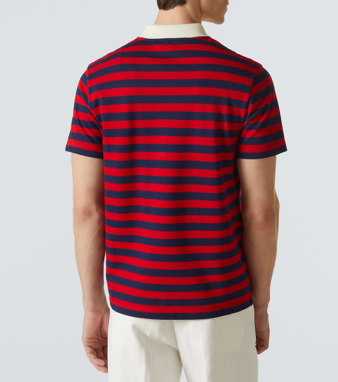 Polo rayé en coton | Valentino