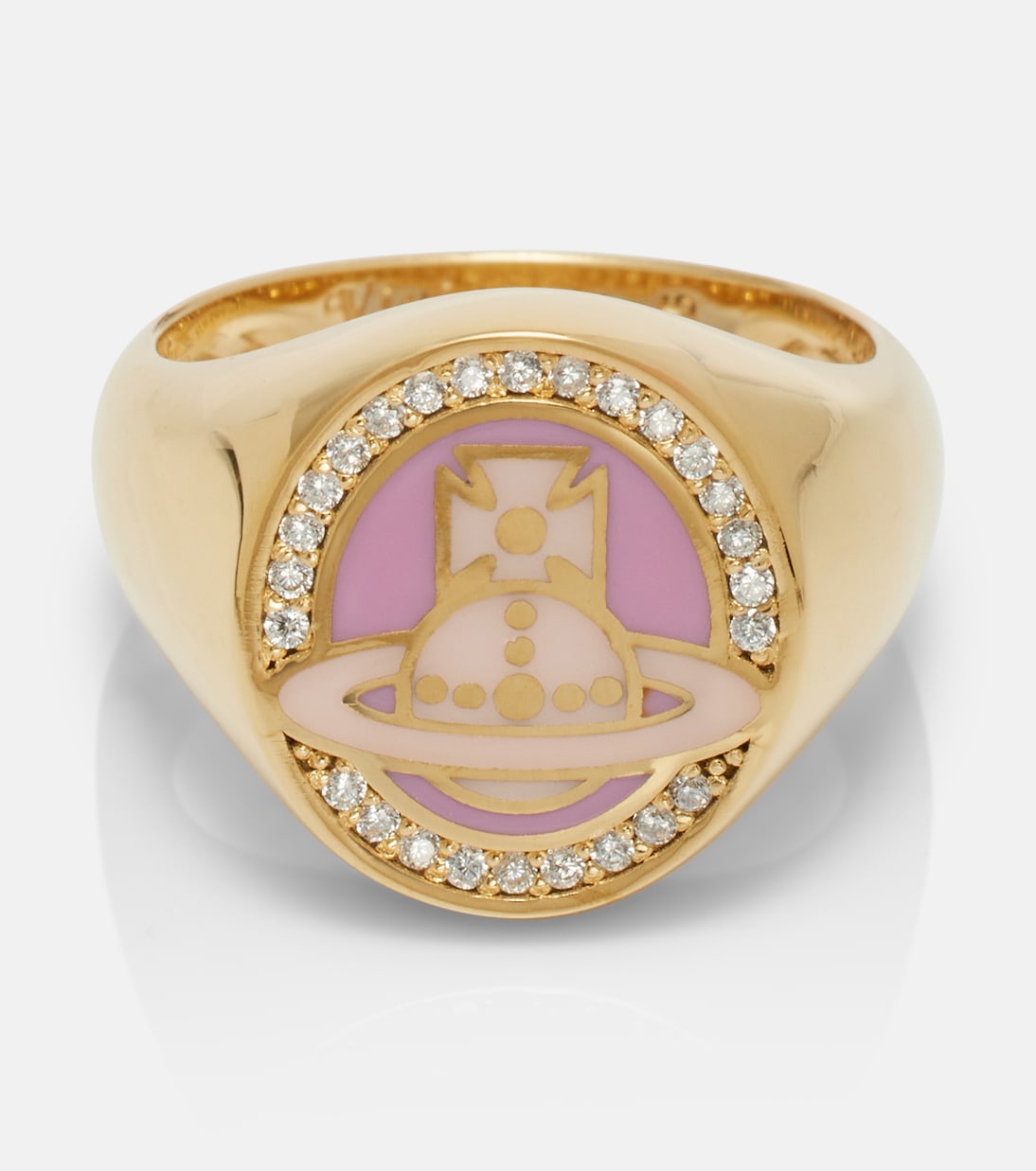 Ring aus Sterlingsilber mit Kristallen | Vivienne Westwood