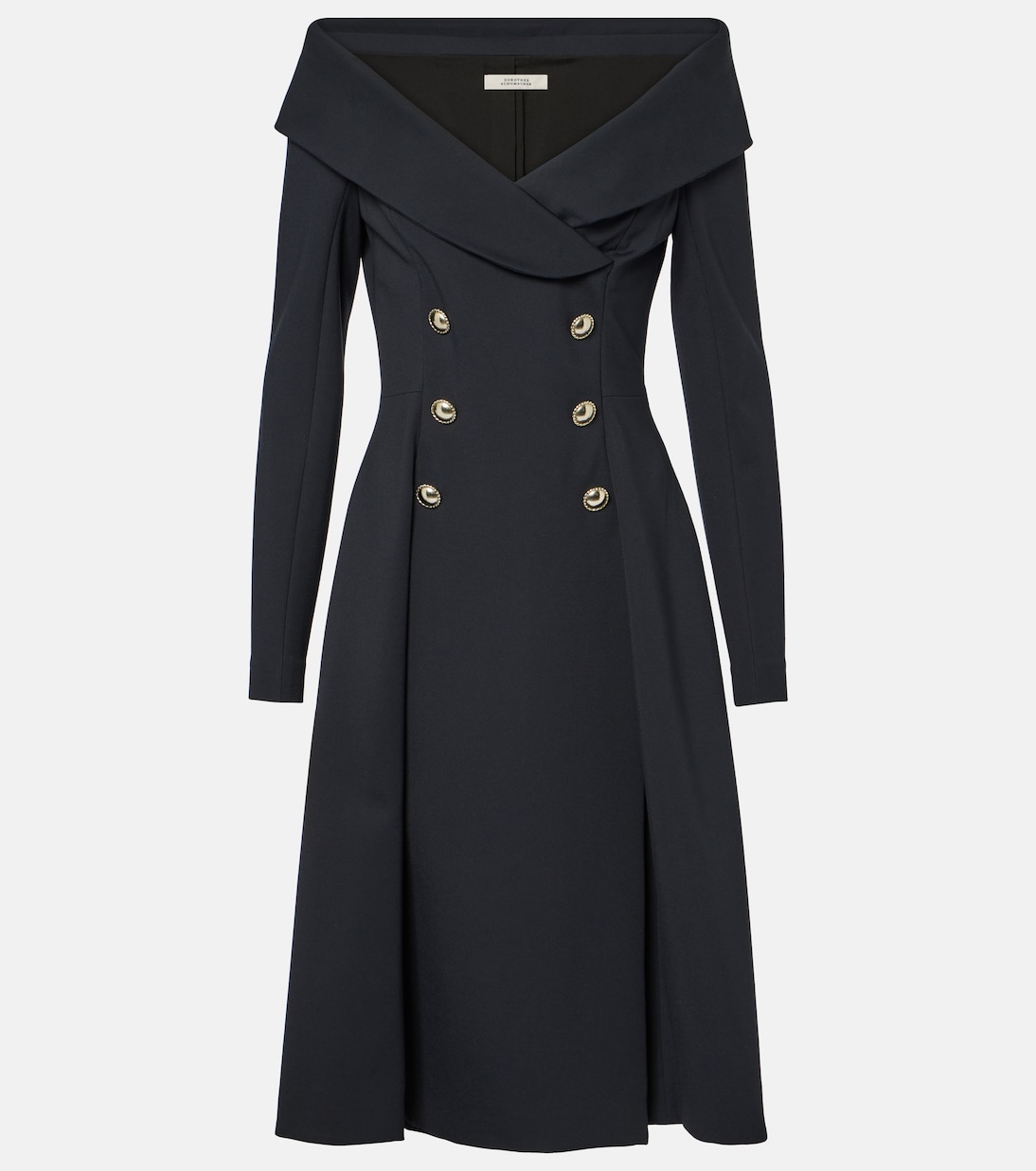 Off-Shoulder-Midikleid | Dorothee Schumacher