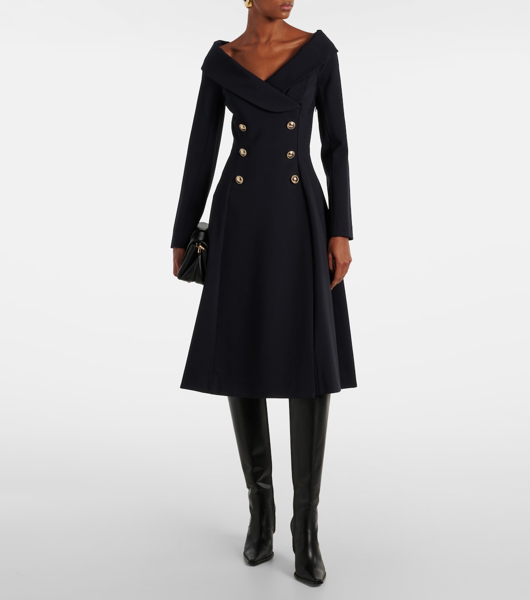 Off-Shoulder-Midikleid | Dorothee Schumacher