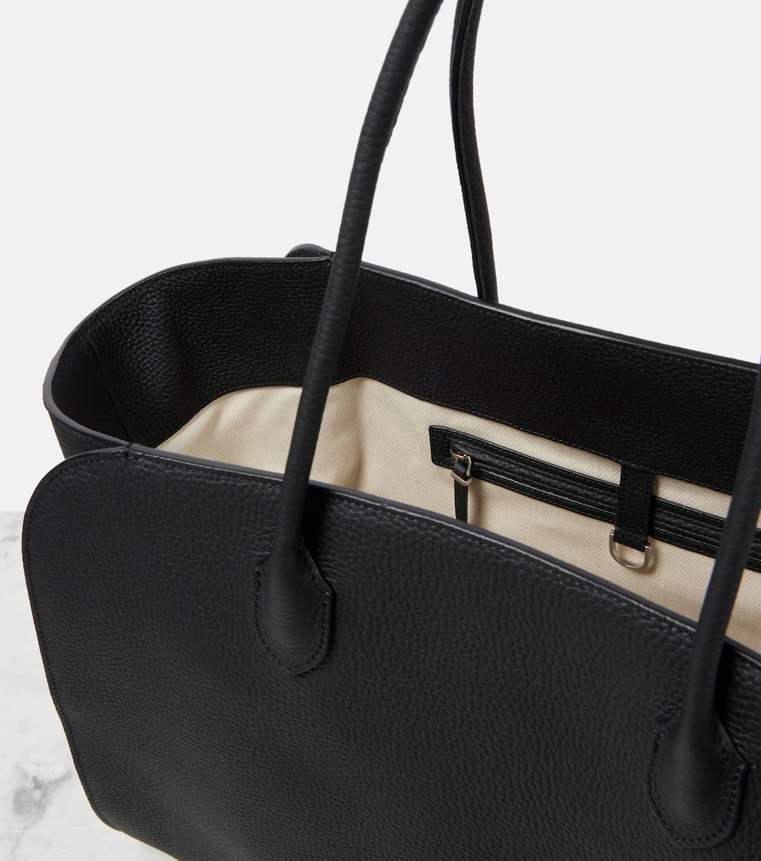 Cabas Marlo Large en cuir | The Row
