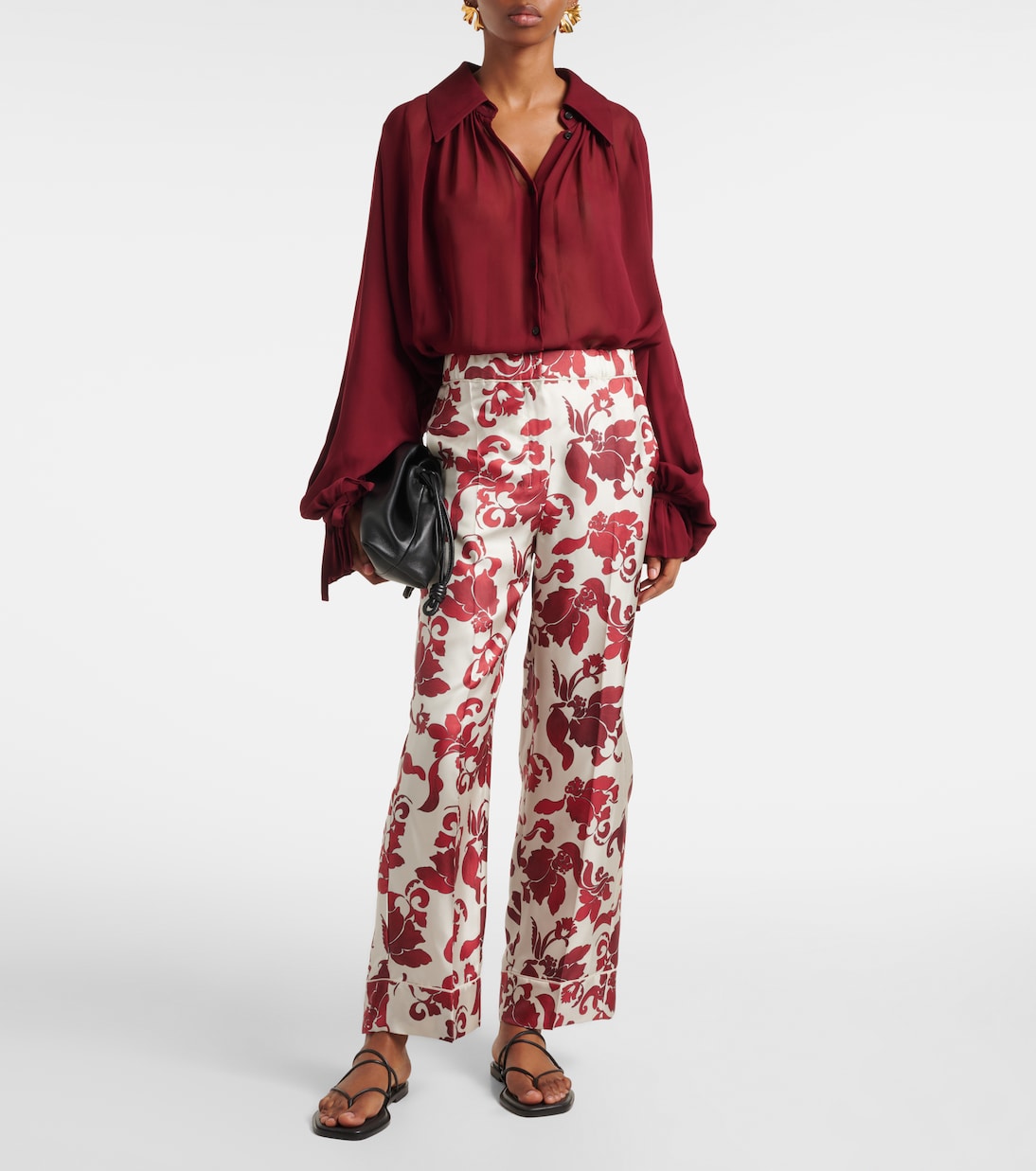 Leda printed silk wide-leg pants | 'S Max Mara
