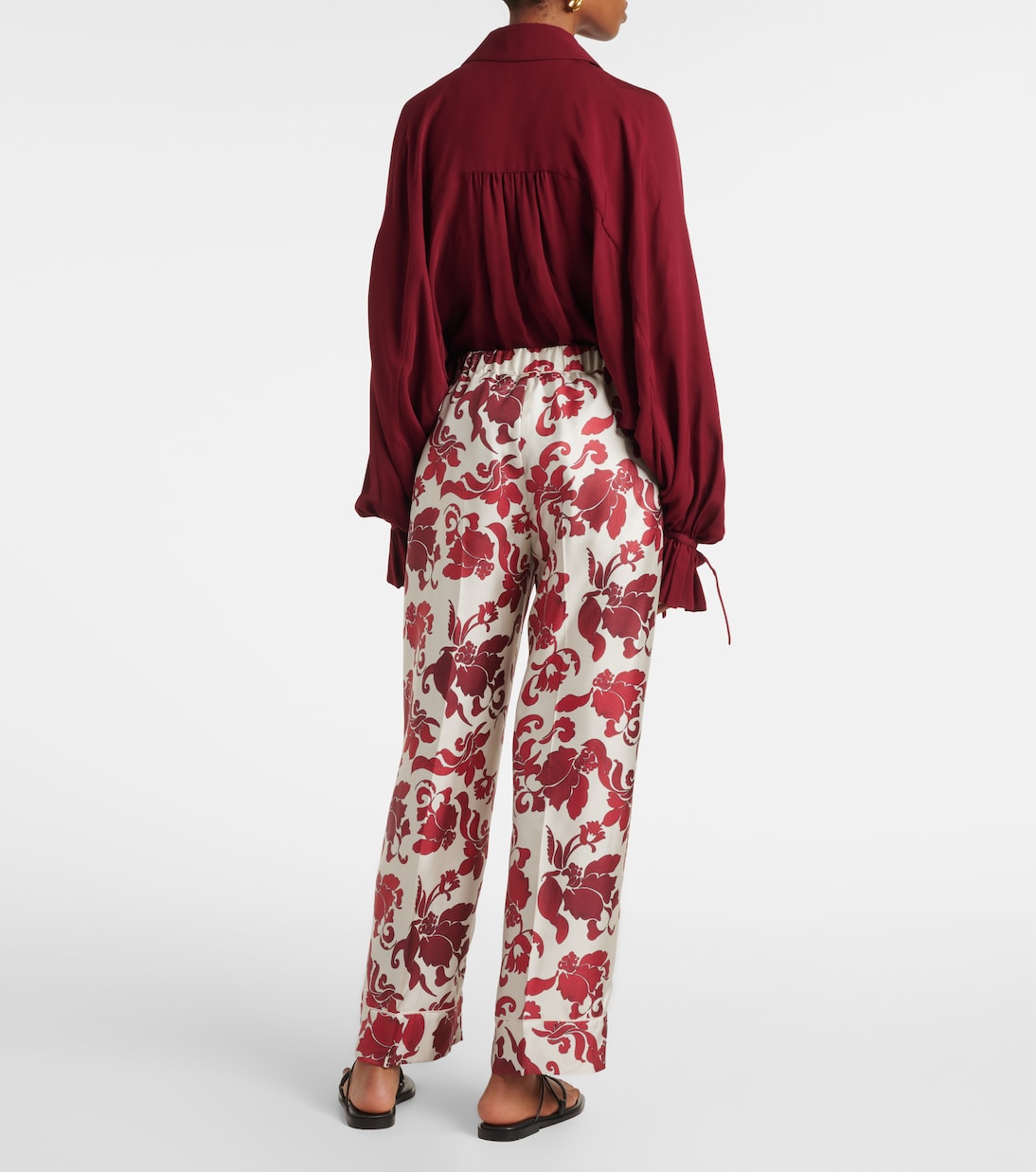 Leda printed silk wide-leg pants | 'S Max Mara