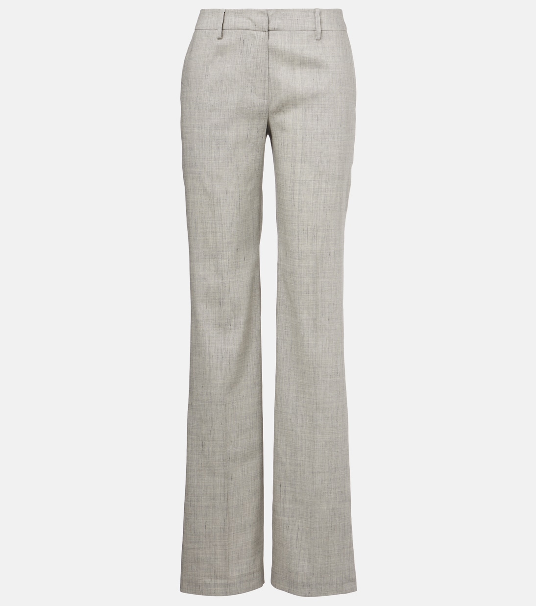 Low-rise linen and wool flared pants | Magda Butrym