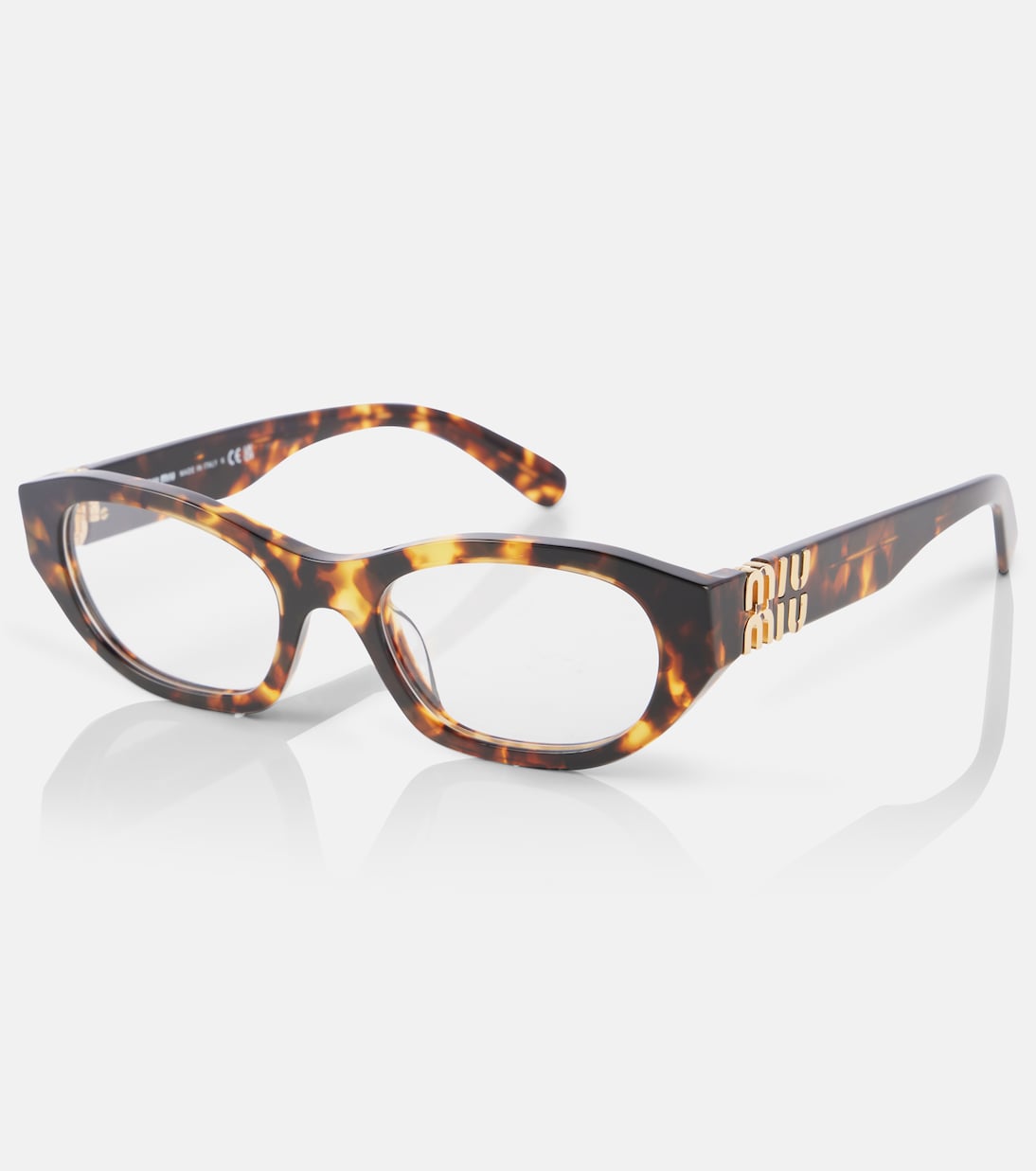 Occhiali da sole ovali con logo | Miu Miu