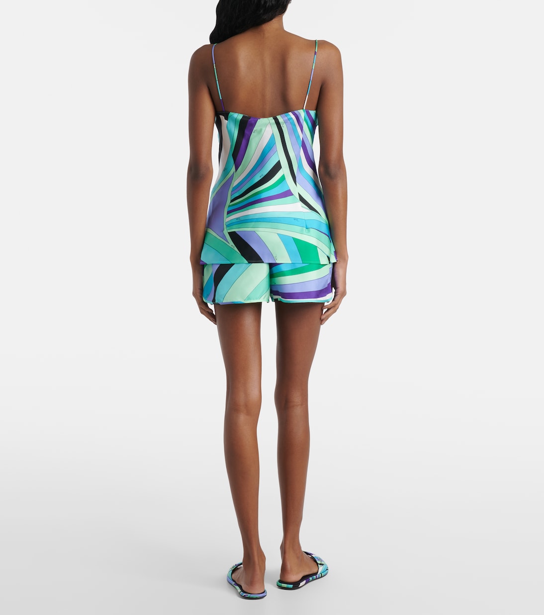 Caraco Iride en satin de soie | Pucci
