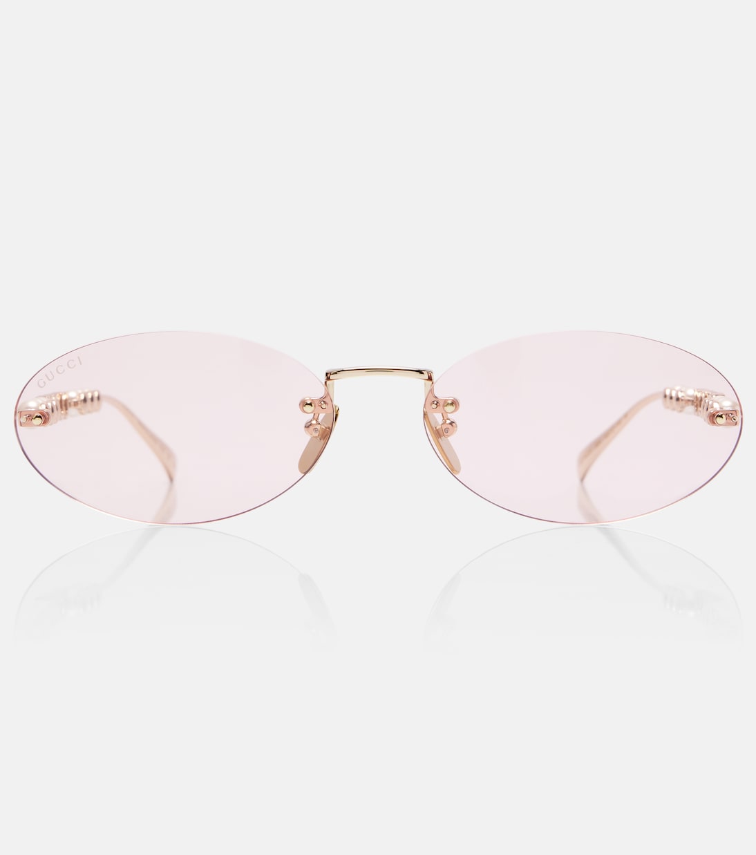 Lunettes de soleil ovales à logo | Gucci
