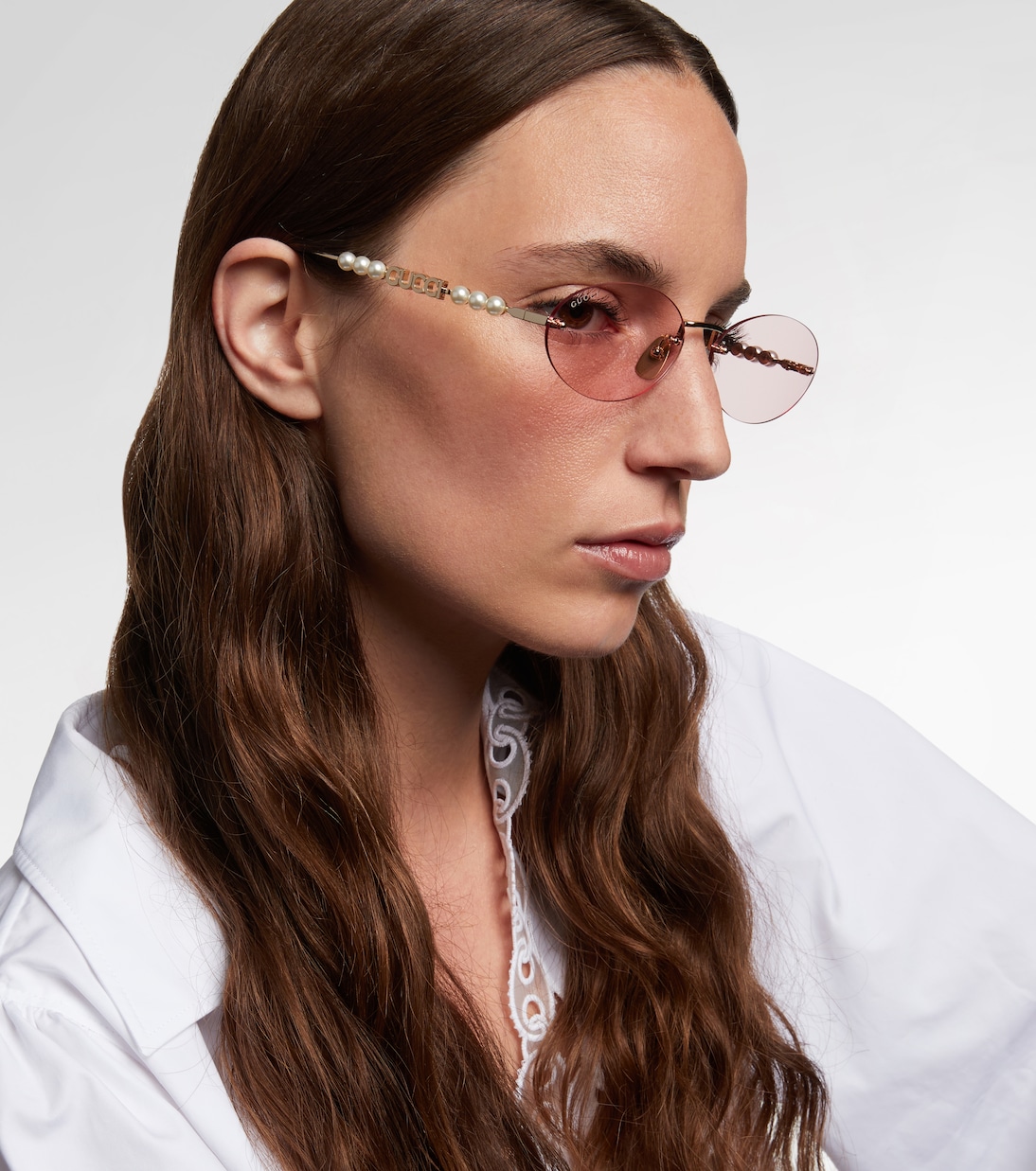 Lunettes de soleil ovales à logo | Gucci
