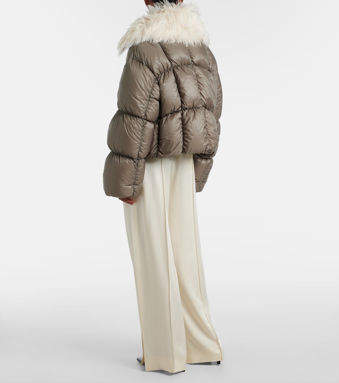 Daunenjacke mit Shearling | Jil Sander