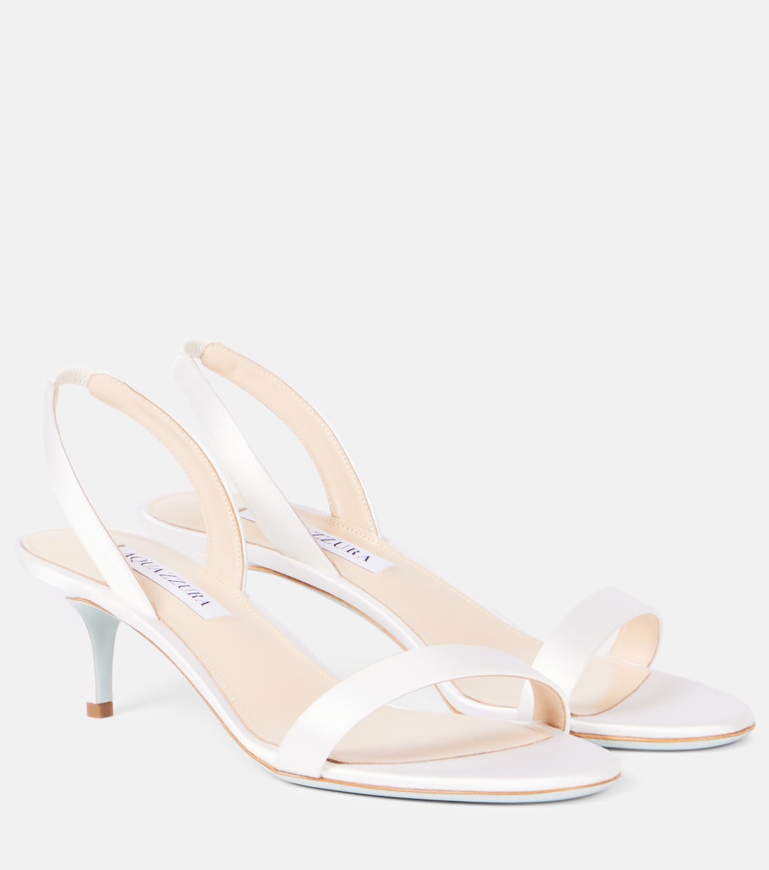So Nude 50 satin sandals | Aquazzura