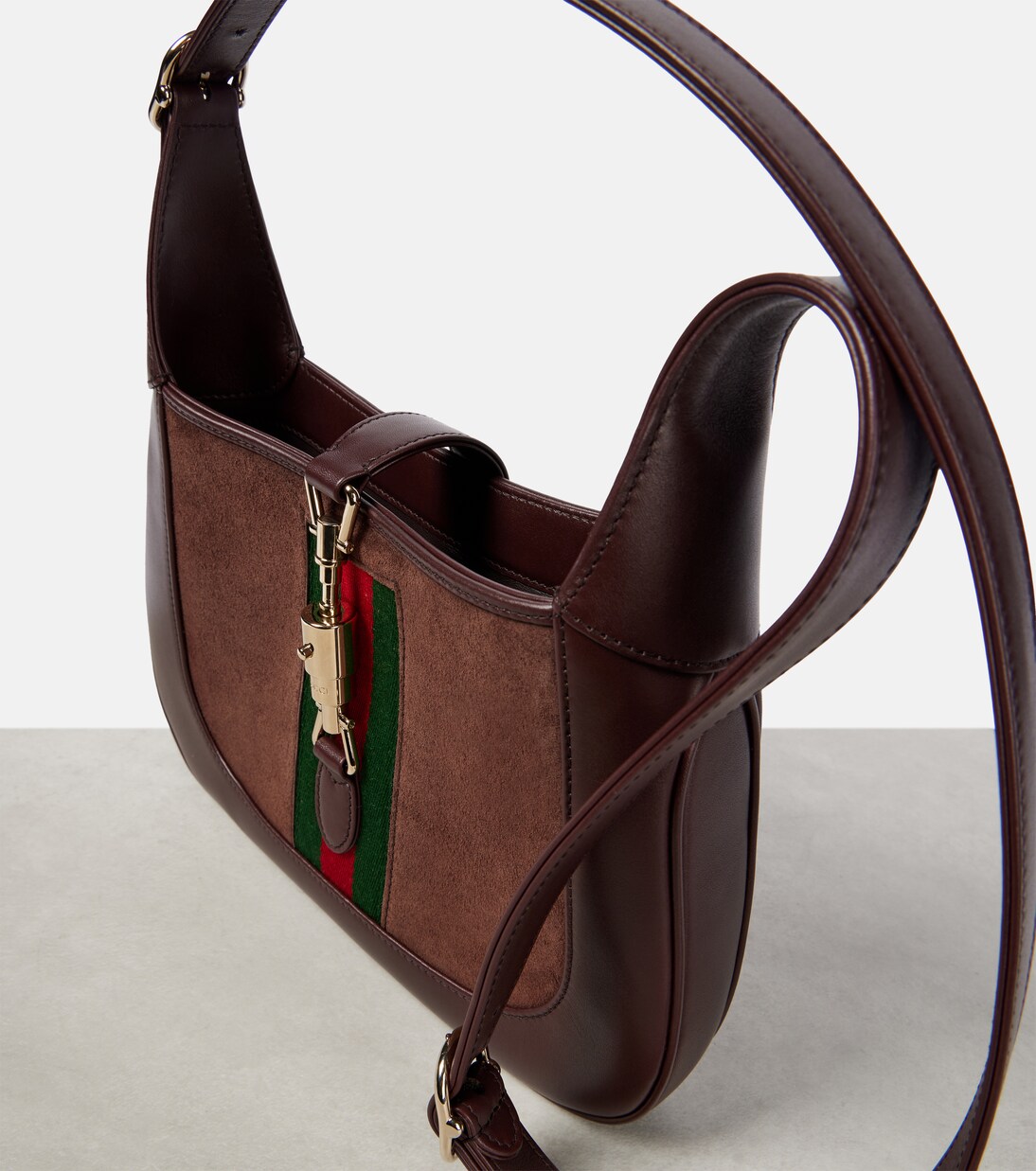 Jackie 1961 Medium suede shoulder bag | Gucci