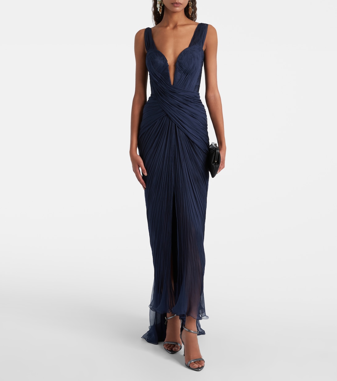 Corinna draped silk gown | Maria Lucia Hohan