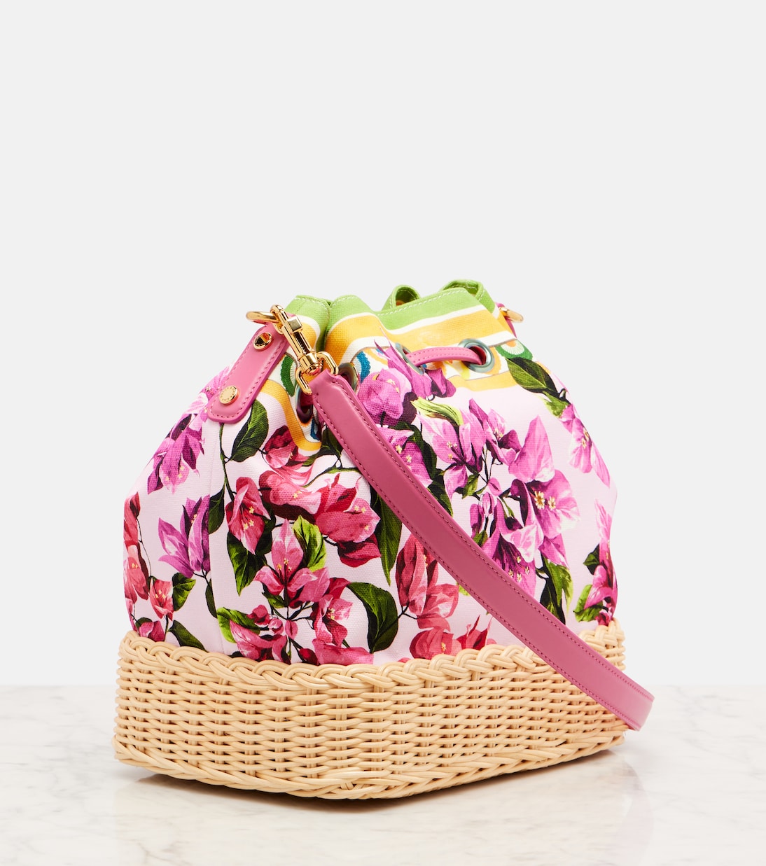 Sac seau Taormina DG à fleurs | Dolce&Gabbana