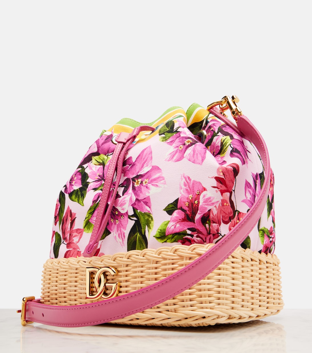 Sac seau Taormina DG à fleurs | Dolce&Gabbana
