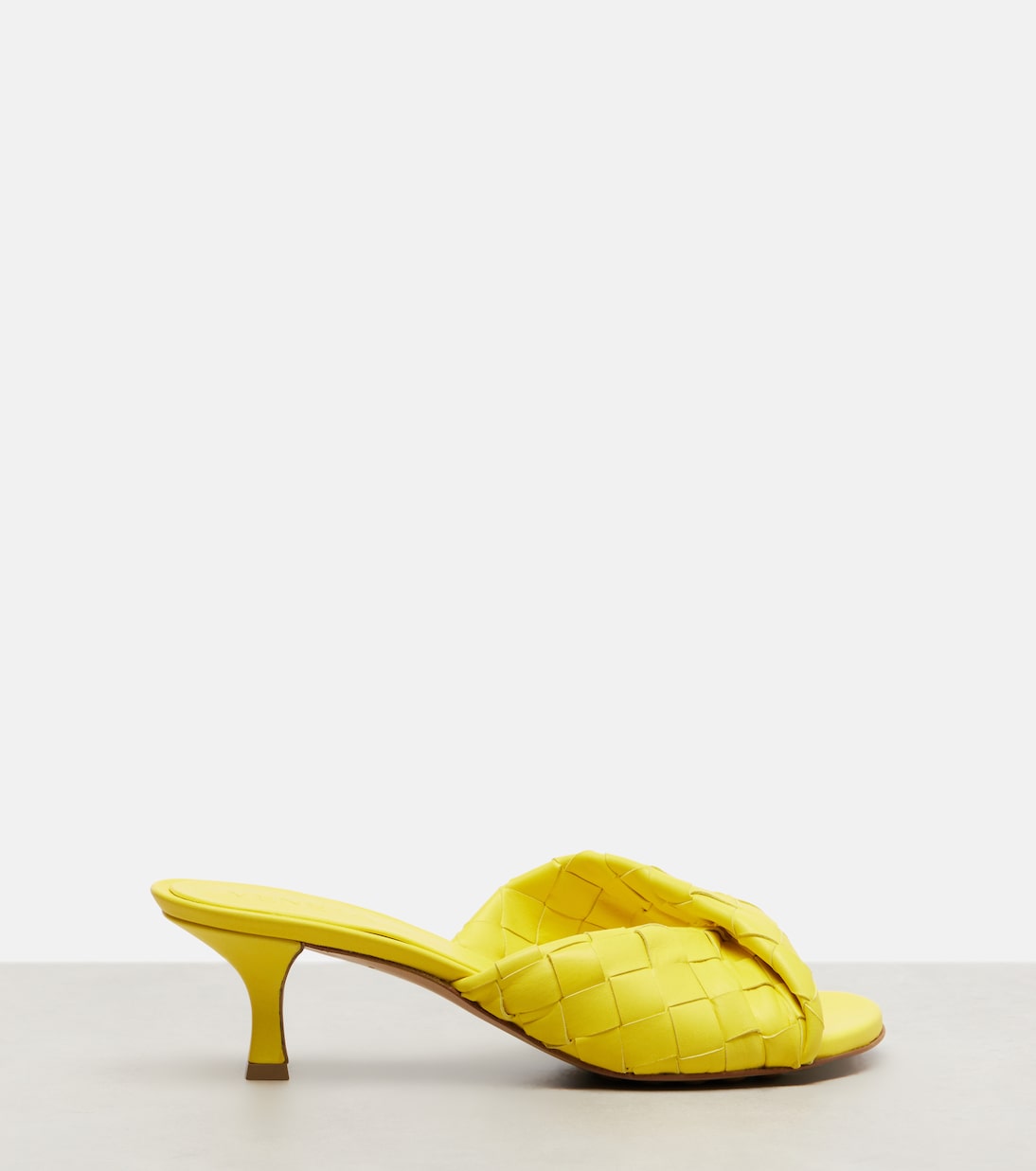 Blink 50 Intrecciato leather mules | Bottega Veneta