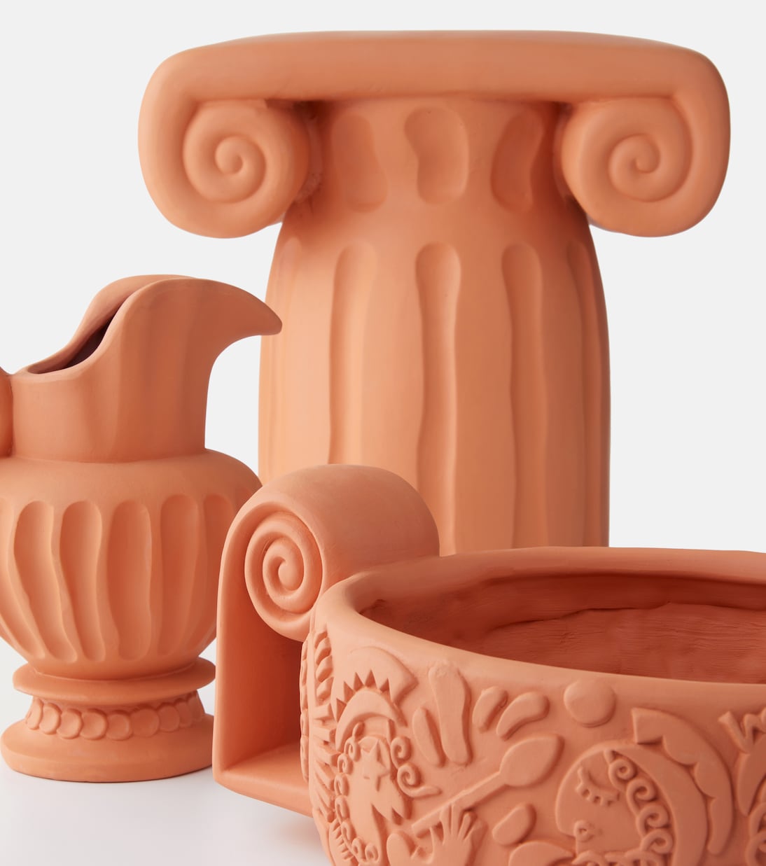 Magna Graecia, Capitello terracotta decorative object by Antonio Aricò | Seletti