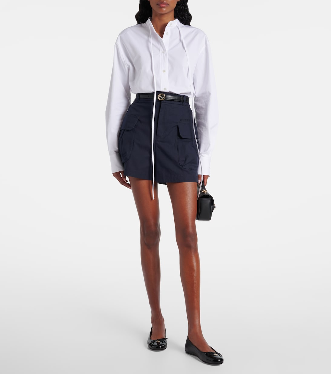 Double G leather ballet flats | Gucci