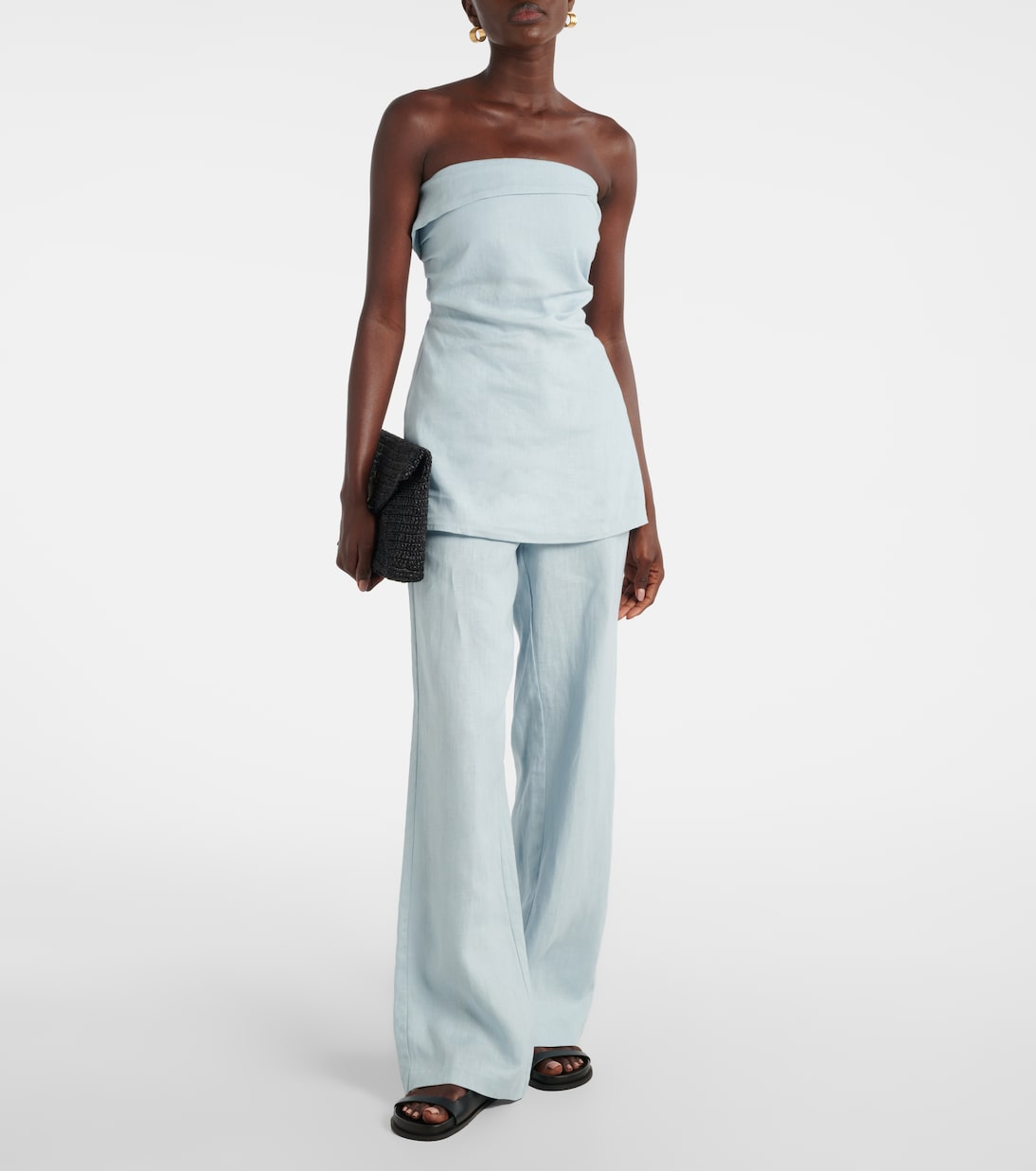 Boe Tunic strapless linen top | Faithfull