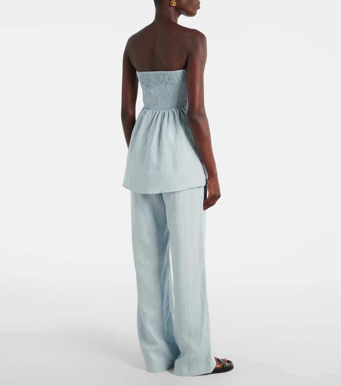 Boe Tunic strapless linen top | Faithfull