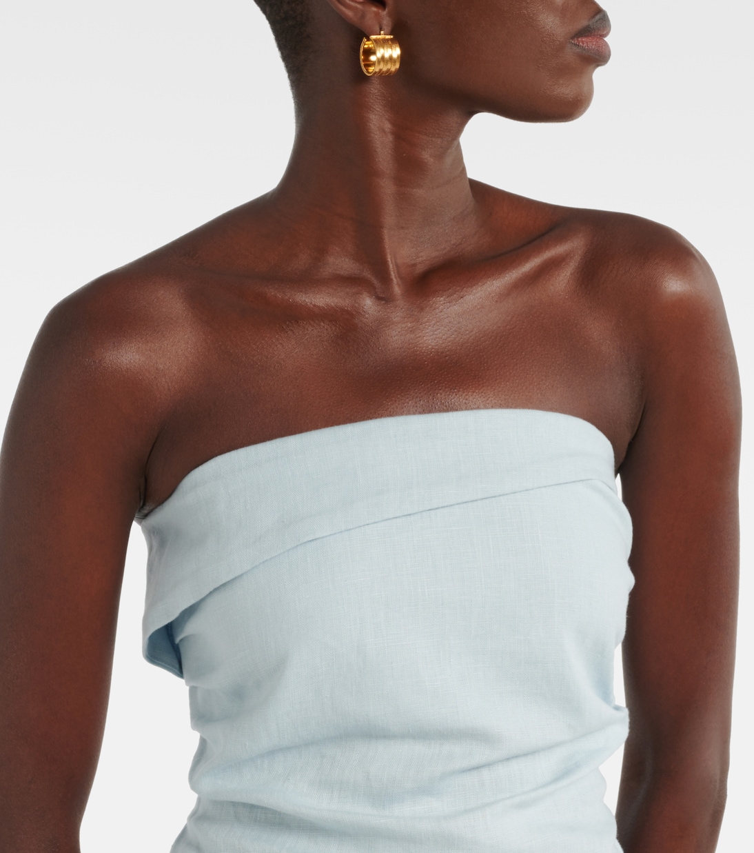 Boe Tunic strapless linen top | Faithfull
