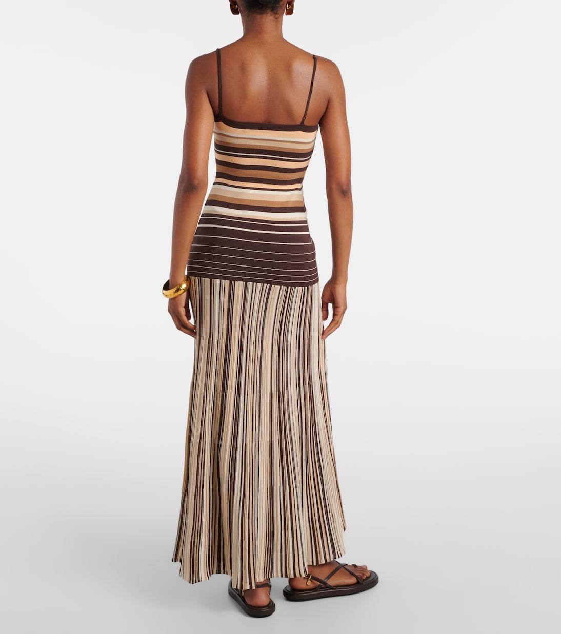 Robe midi Esenia rayée en coton mélangé | Faithfull