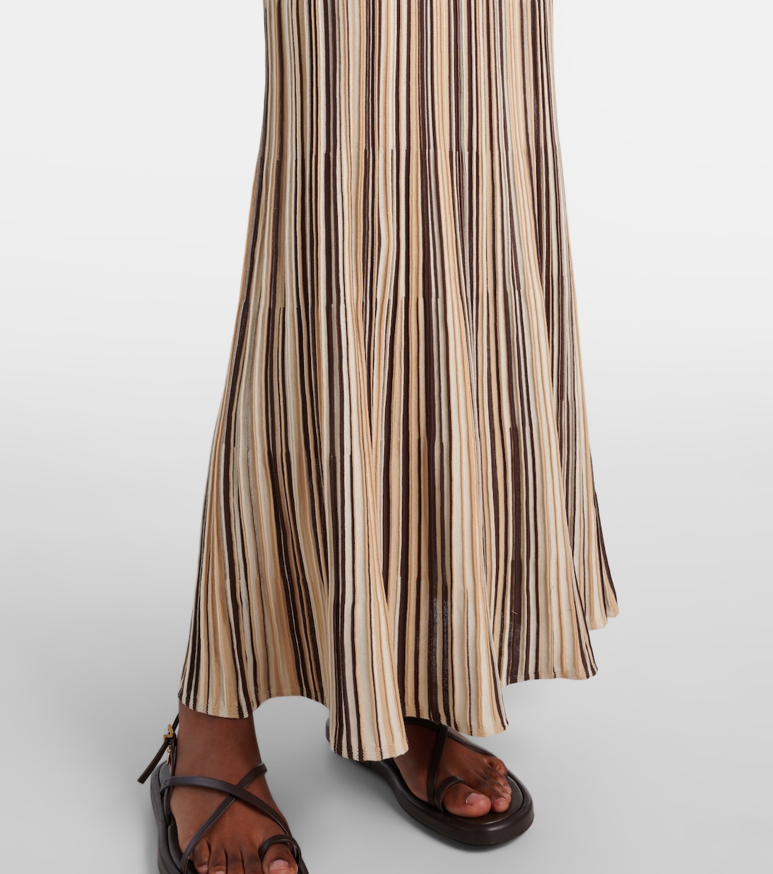 Robe midi Esenia rayée en coton mélangé | Faithfull