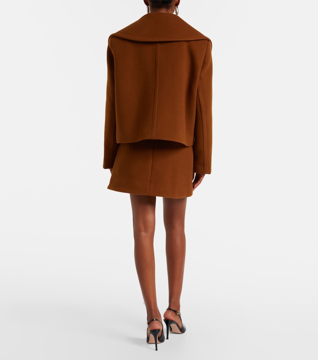 Cropped wool-blend jacket | Patou