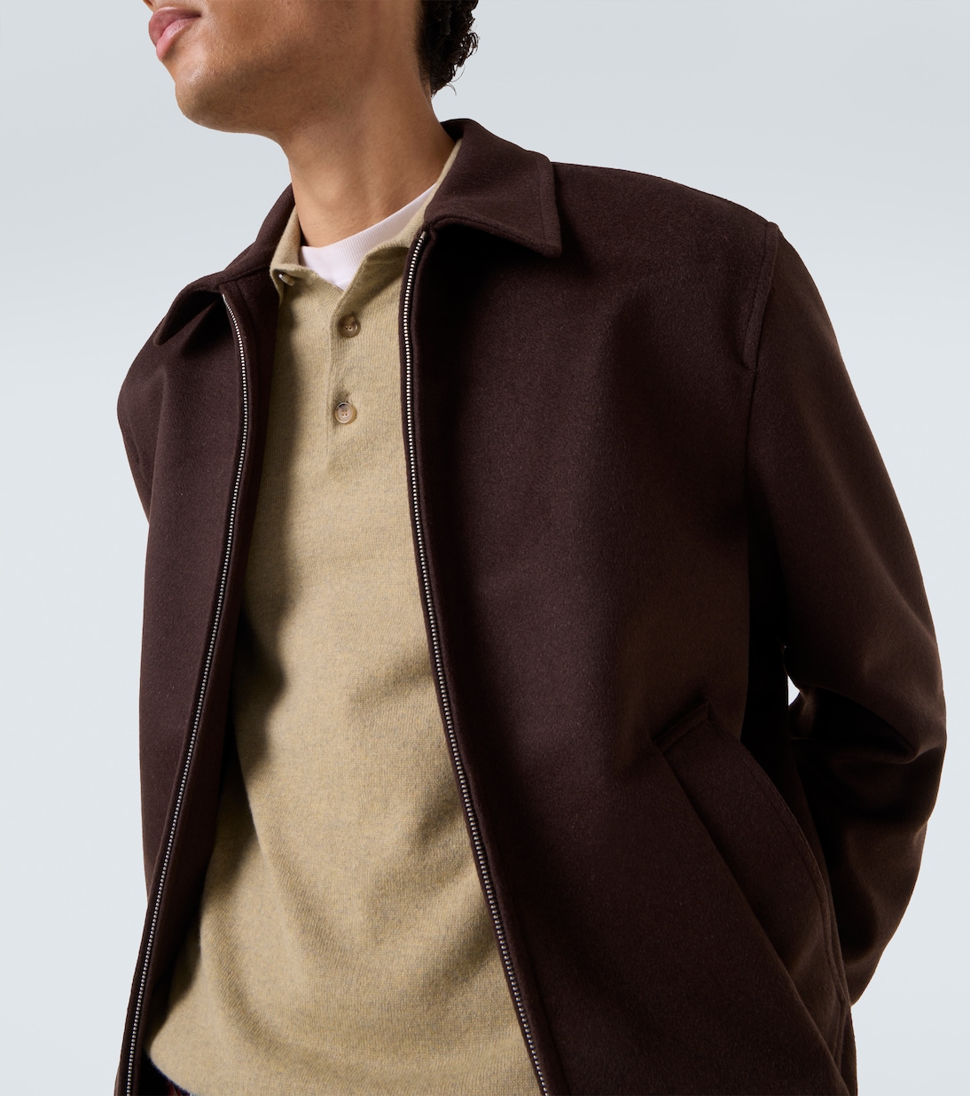 Cashmere and wool blouson  | Lardini