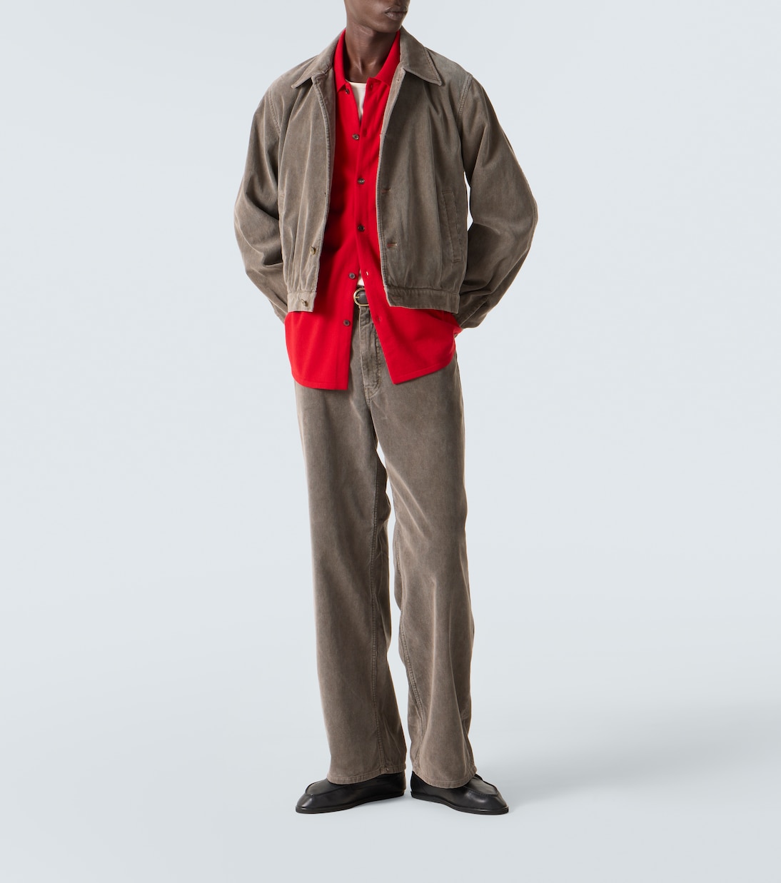 Veste blouson en velours côtelé de coton | Auralee