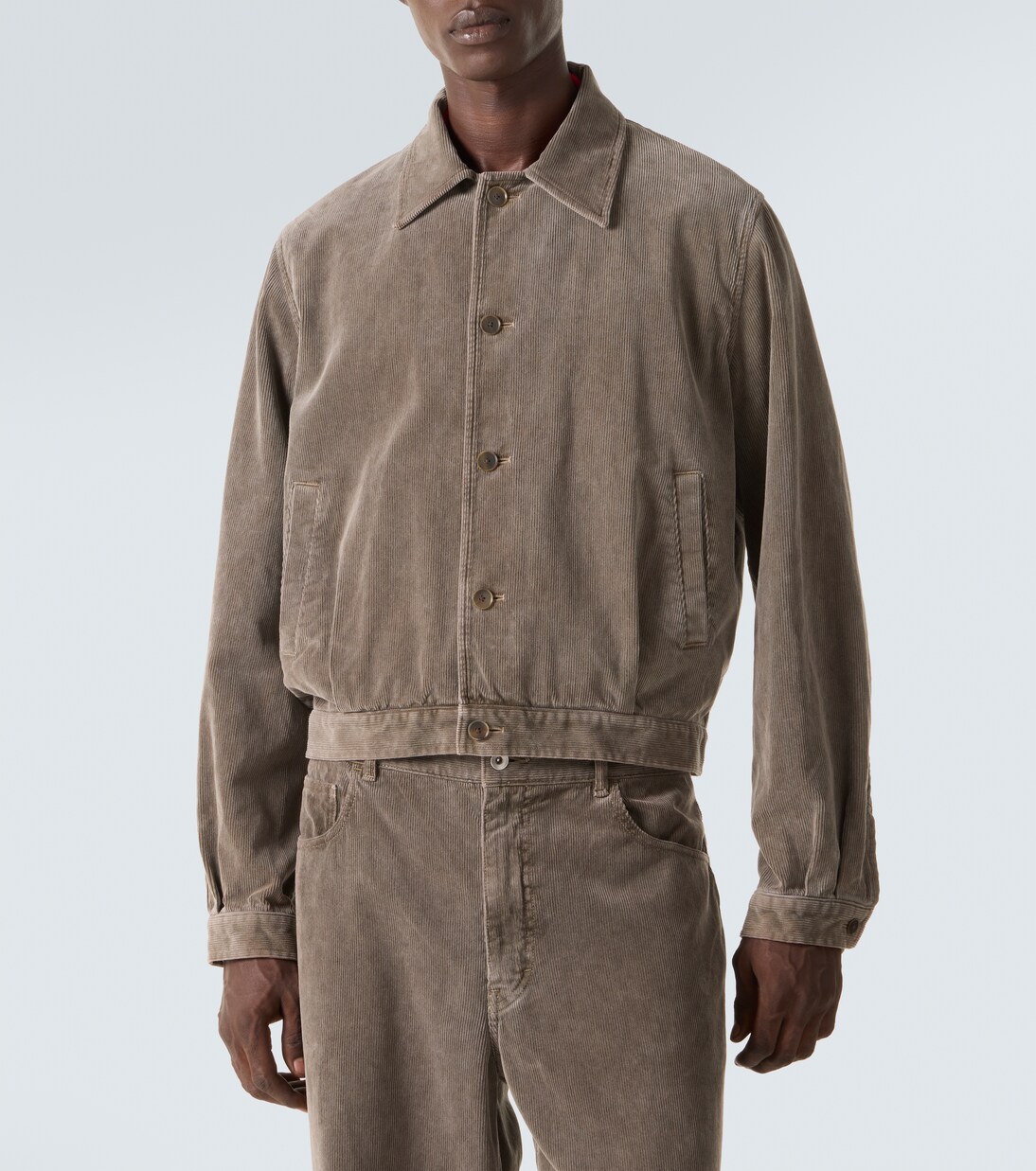 Veste blouson en velours côtelé de coton | Auralee