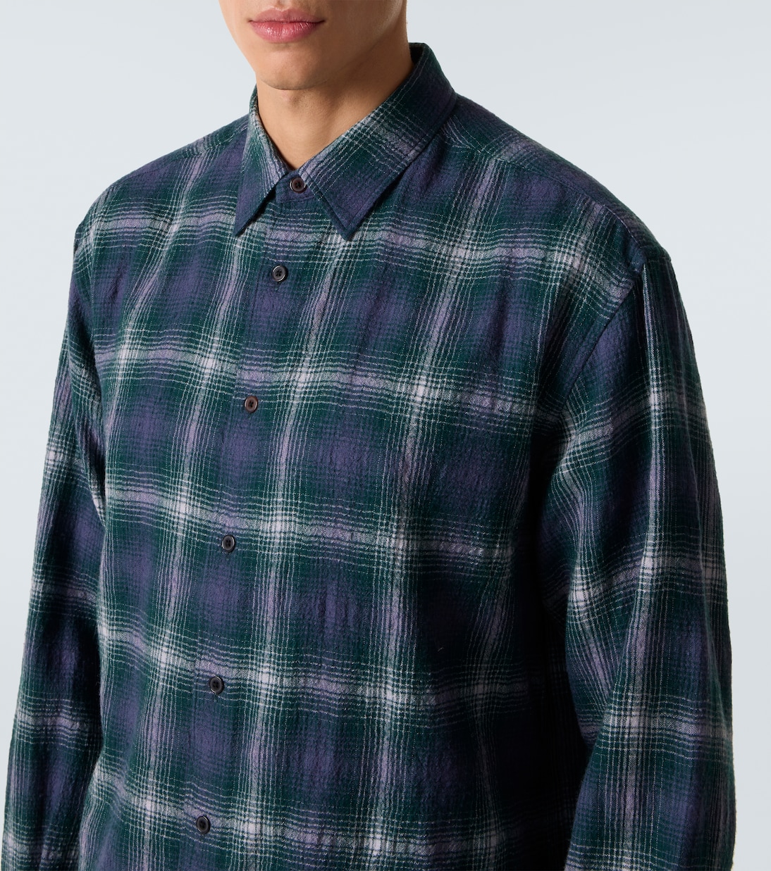 Checked wool shirt | Auralee