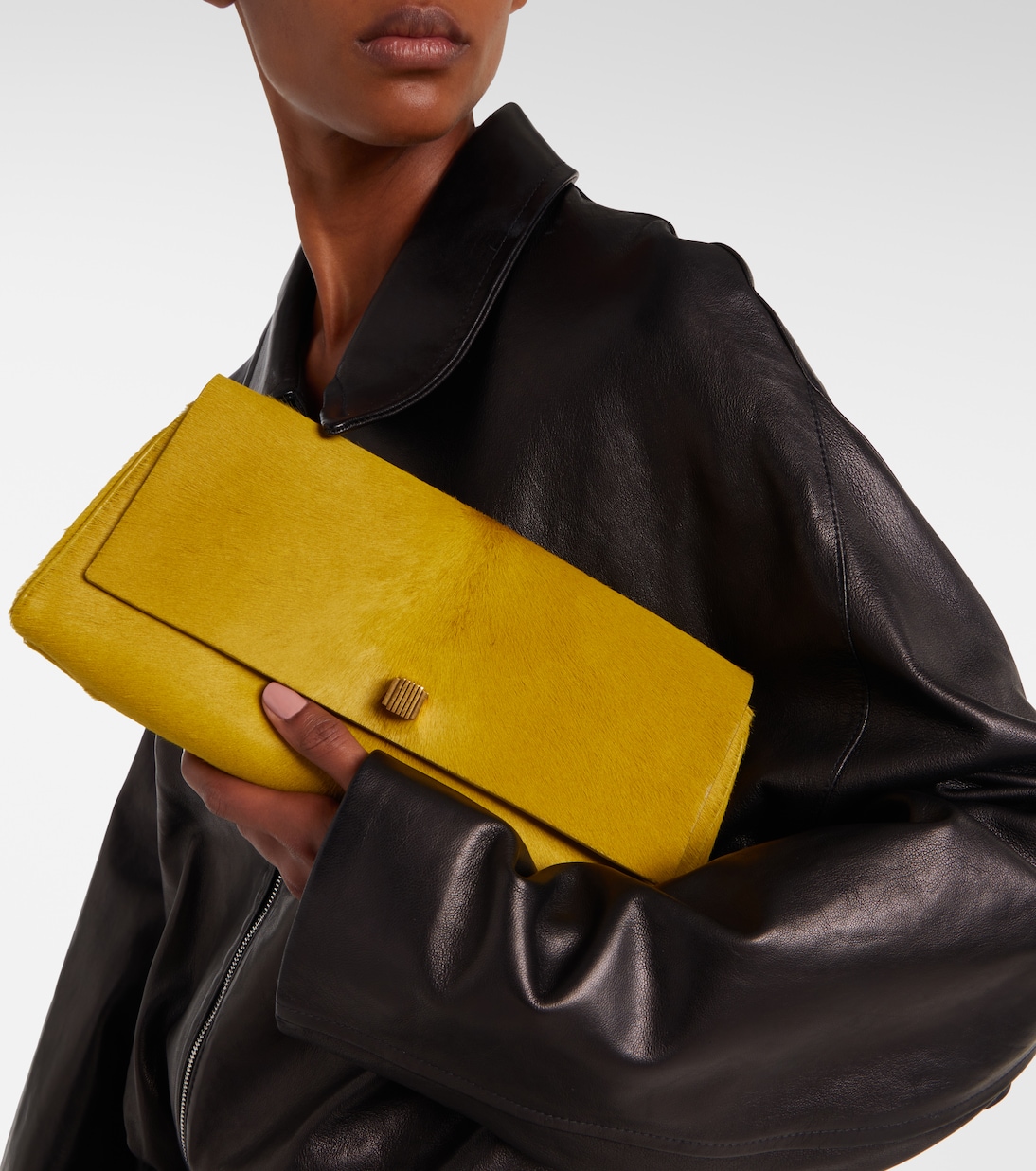 Audrey calf hair clutch | Khaite