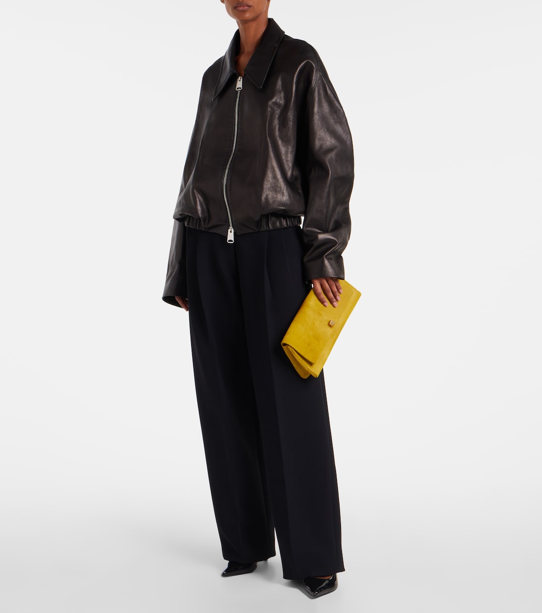 Audrey calf hair clutch | Khaite