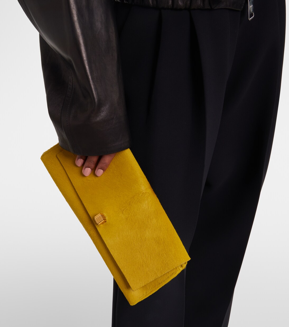 Audrey calf hair clutch | Khaite