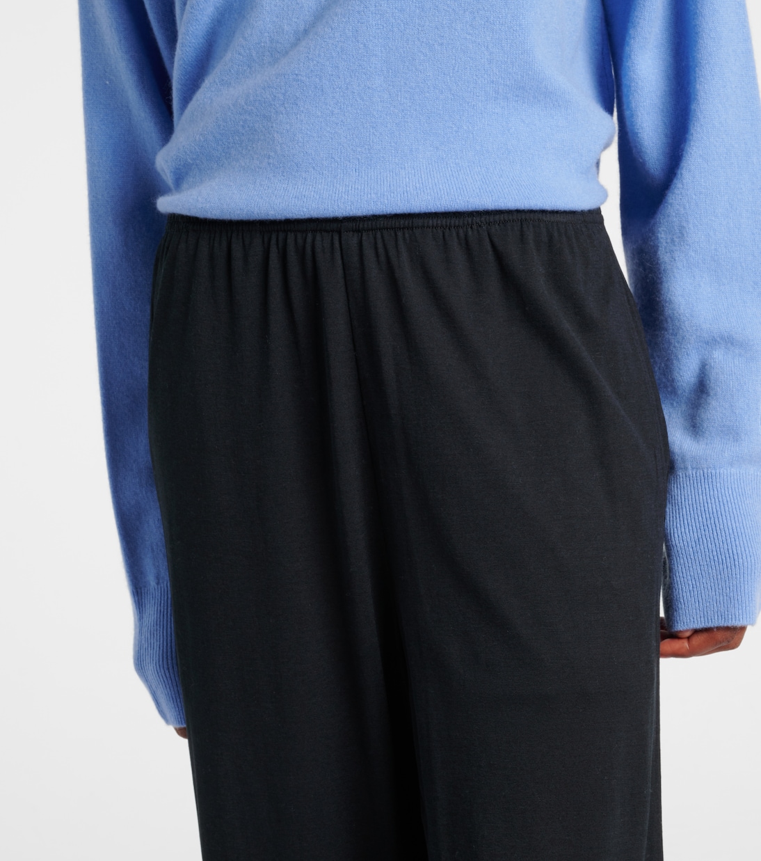 Pantalon droit en coton et soie  | Toteme