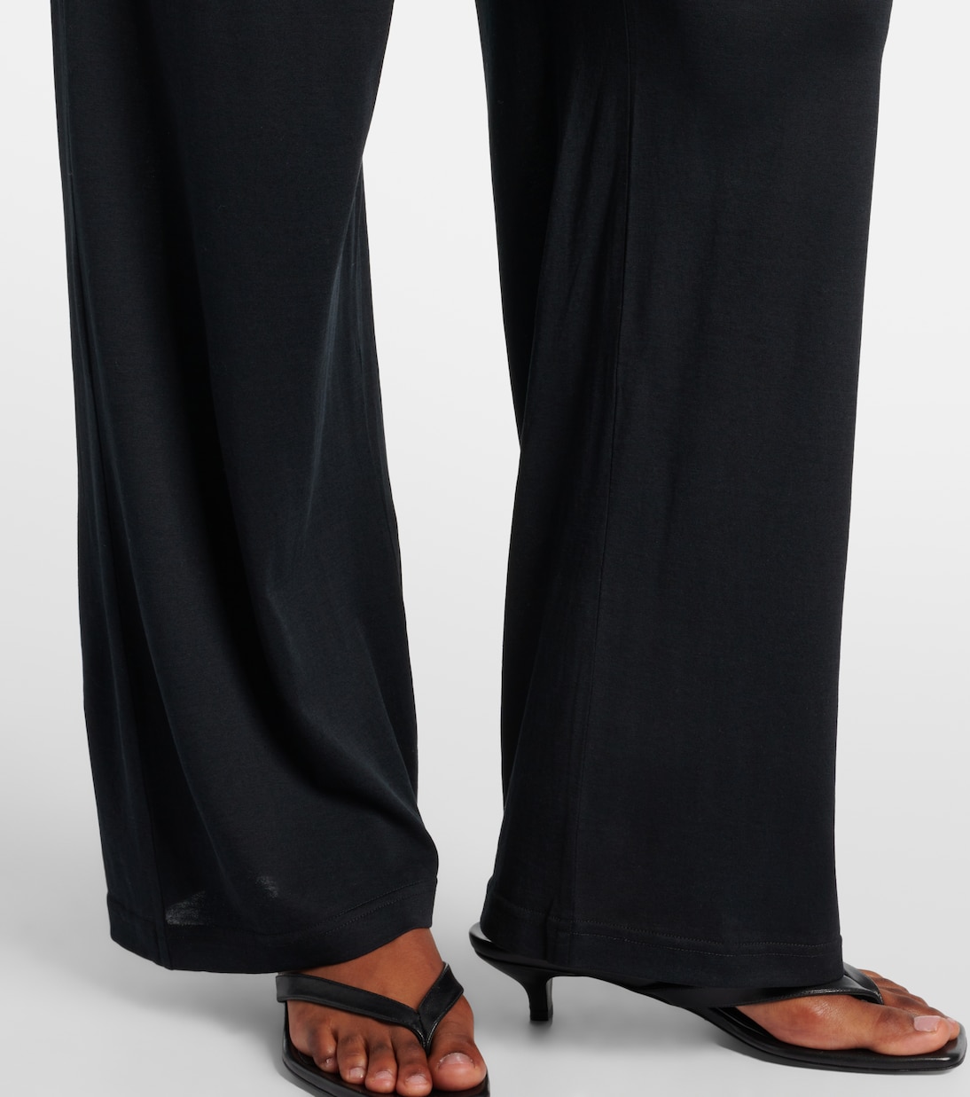 Pantalon droit en coton et soie  | Toteme