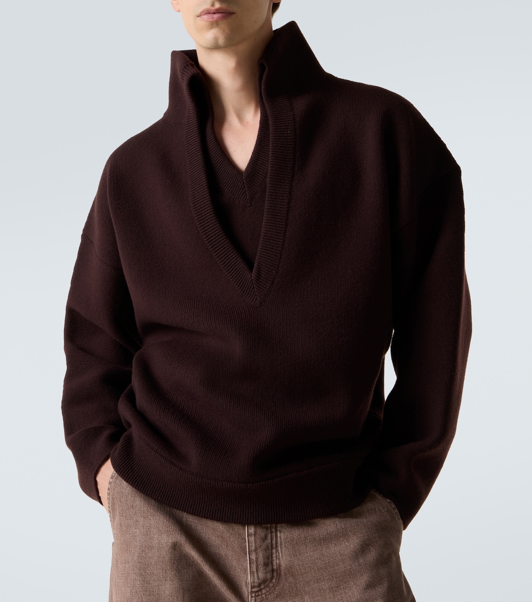 Ribbed-knit wool sweater | Bottega Veneta