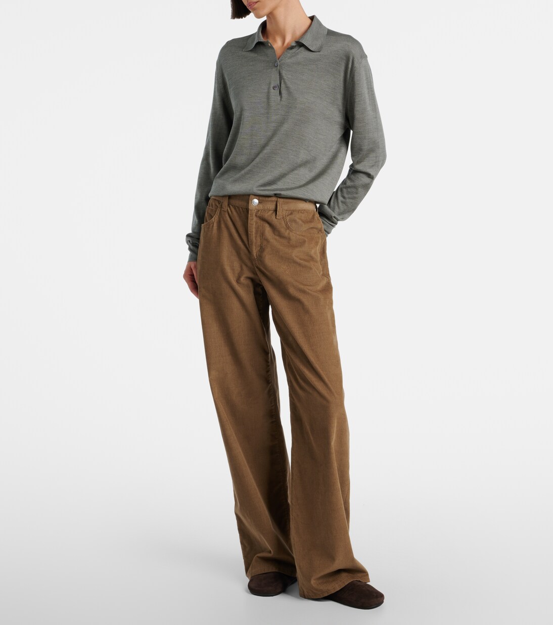 Eglitta corduroy straight pants | The Row