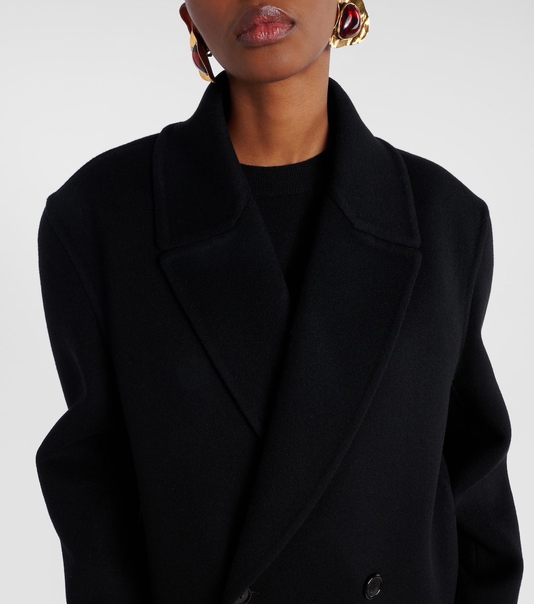 Double-breasted wool coat | Saint Laurent