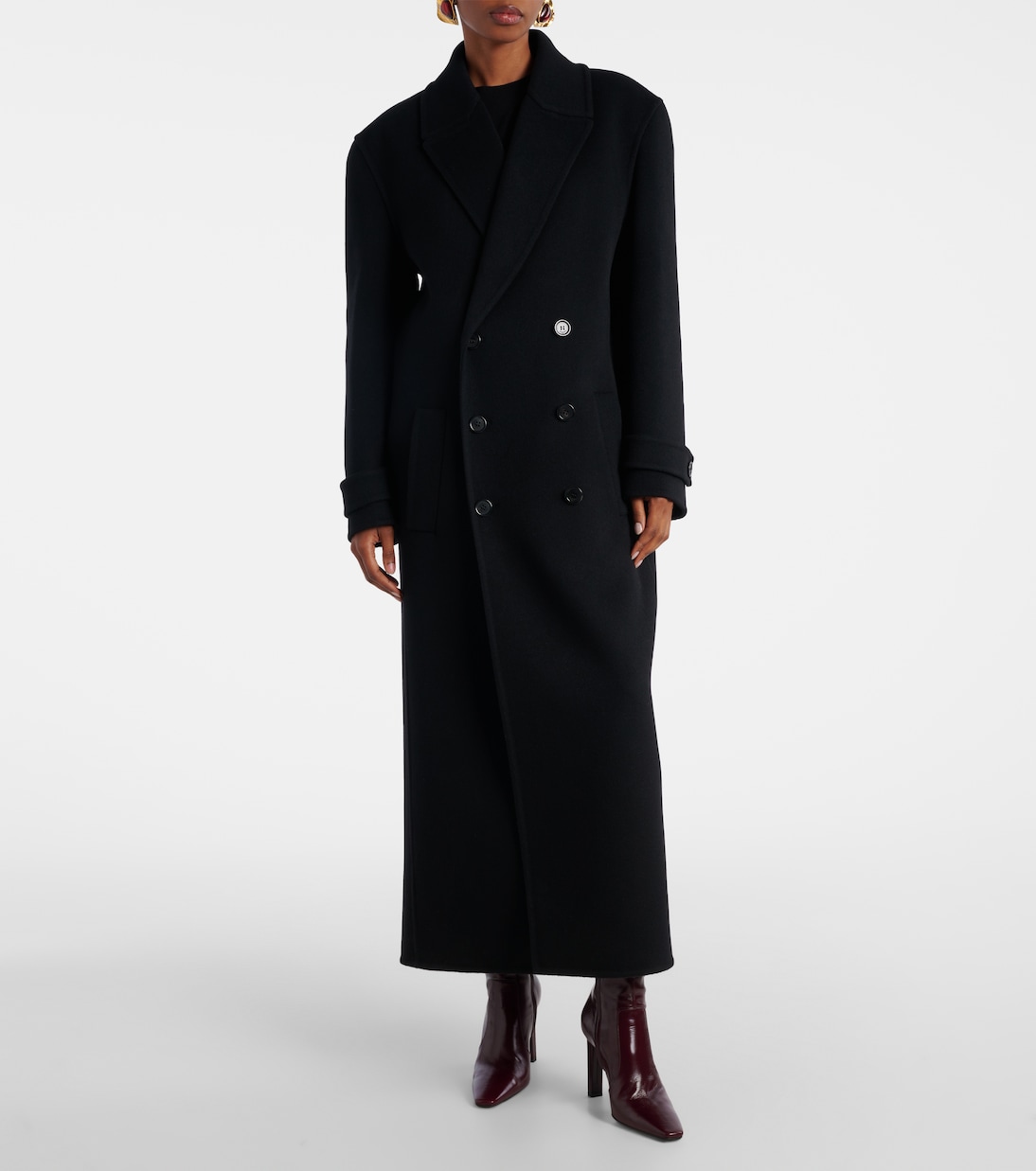 Double-breasted wool coat | Saint Laurent