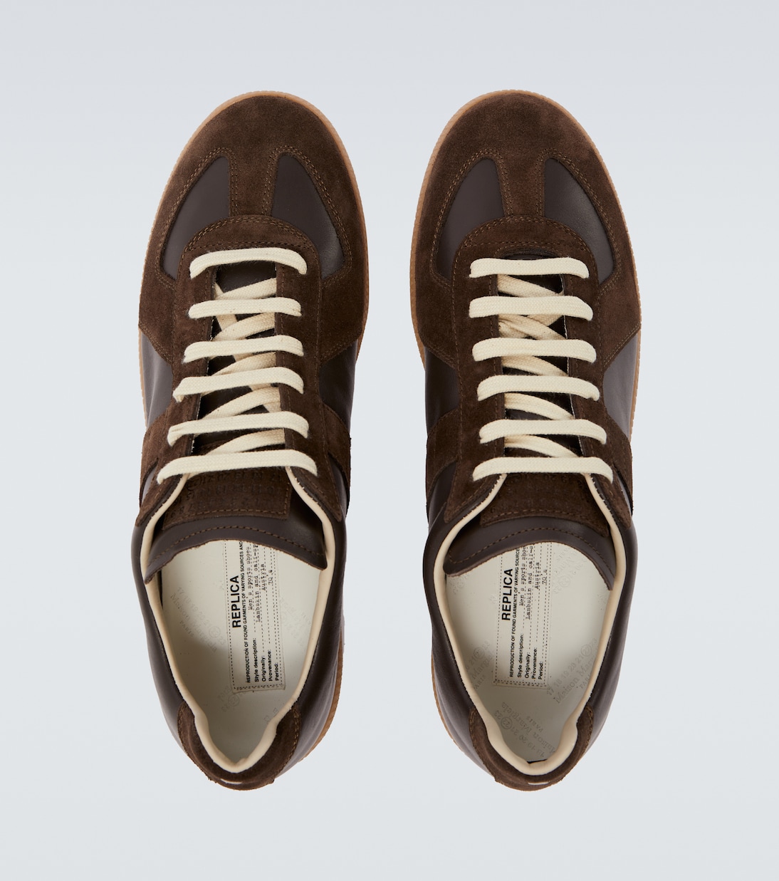 Replica leather and suede sneakers | Maison Margiela
