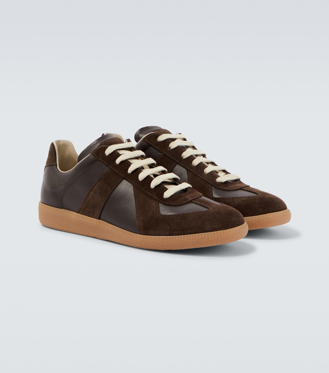 Replica leather and suede sneakers | Maison Margiela