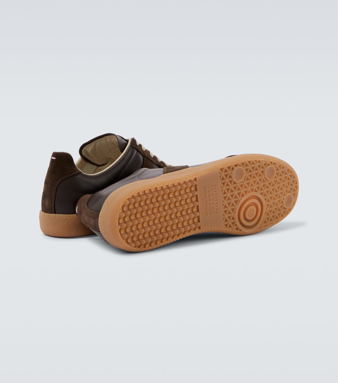 Replica leather and suede sneakers | Maison Margiela