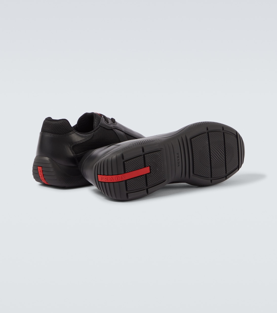 Sneakers America's Cup mit Leder | Prada