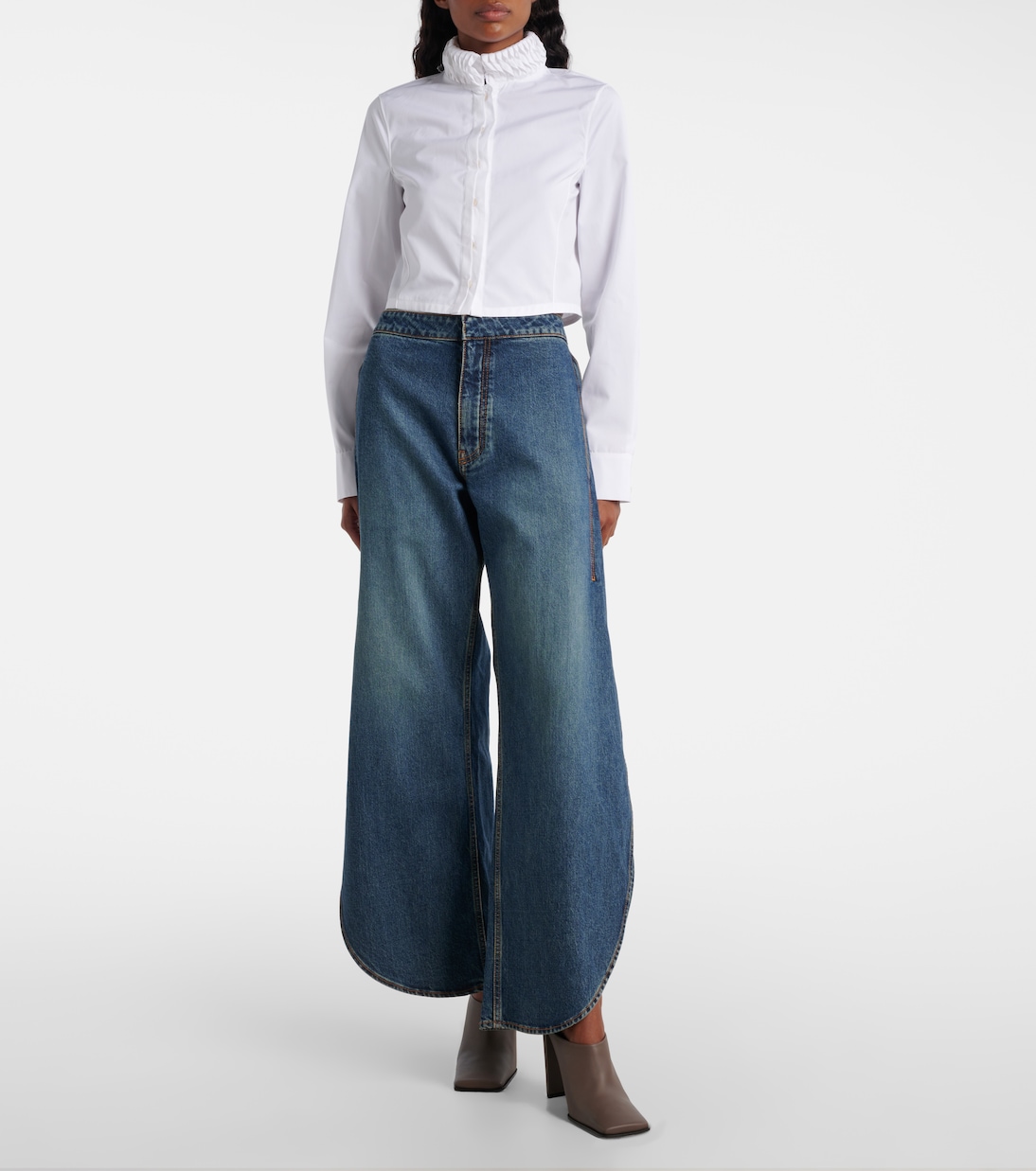 Mid-Rise Barrel Jeans Petal | Alaïa