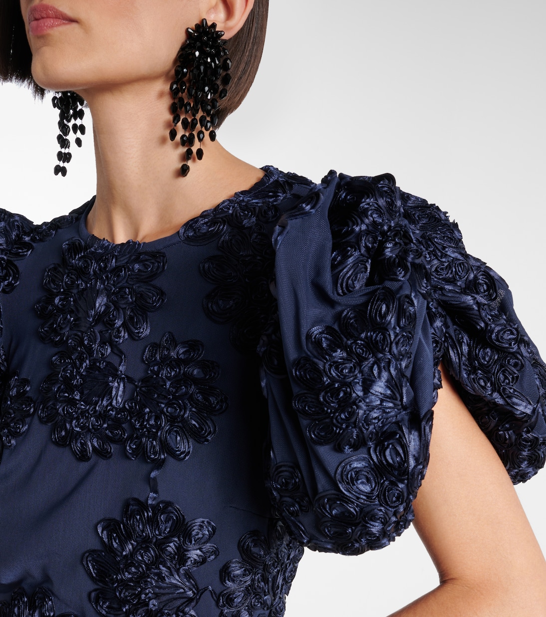 Floral-appliqué top | Rotate